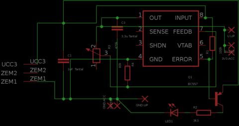 Power supply schematics.